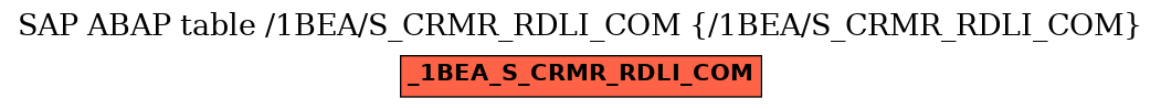 E-R Diagram for table /1BEA/S_CRMR_RDLI_COM (/1BEA/S_CRMR_RDLI_COM)