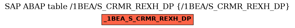 E-R Diagram for table /1BEA/S_CRMR_REXH_DP (/1BEA/S_CRMR_REXH_DP)