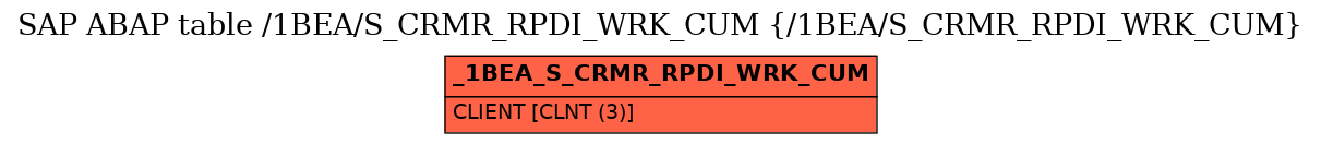 E-R Diagram for table /1BEA/S_CRMR_RPDI_WRK_CUM (/1BEA/S_CRMR_RPDI_WRK_CUM)