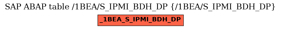 E-R Diagram for table /1BEA/S_IPMI_BDH_DP (/1BEA/S_IPMI_BDH_DP)