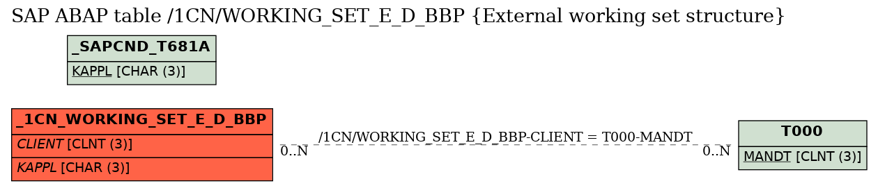 E-R Diagram for table /1CN/WORKING_SET_E_D_BBP (External working set structure)