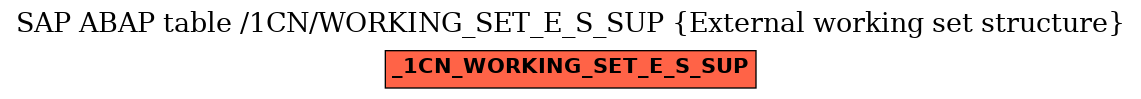 E-R Diagram for table /1CN/WORKING_SET_E_S_SUP (External working set structure)