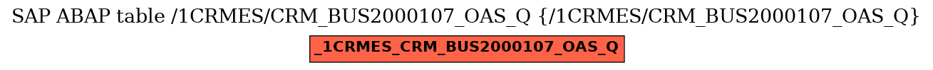 E-R Diagram for table /1CRMES/CRM_BUS2000107_OAS_Q (/1CRMES/CRM_BUS2000107_OAS_Q)