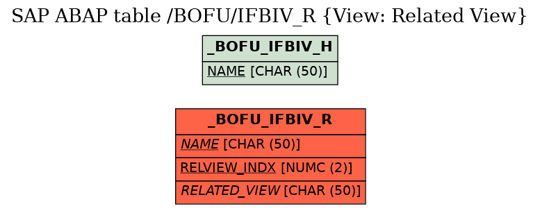 E-R Diagram for table /BOFU/IFBIV_R (View: Related View)