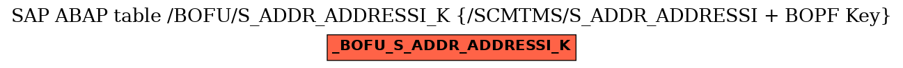 E-R Diagram for table /BOFU/S_ADDR_ADDRESSI_K (/SCMTMS/S_ADDR_ADDRESSI + BOPF Key)