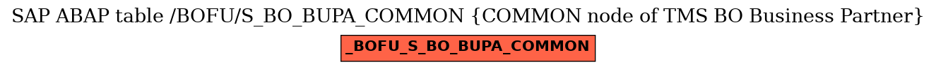 E-R Diagram for table /BOFU/S_BO_BUPA_COMMON (COMMON node of TMS BO Business Partner)