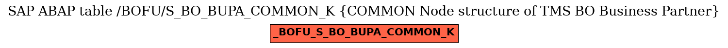 E-R Diagram for table /BOFU/S_BO_BUPA_COMMON_K (COMMON Node structure of TMS BO Business Partner)