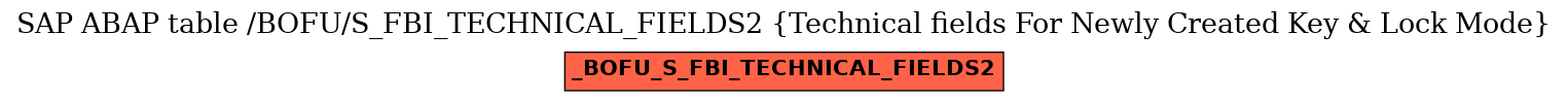 E-R Diagram for table /BOFU/S_FBI_TECHNICAL_FIELDS2 (Technical fields For Newly Created Key & Lock Mode)