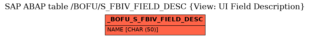 E-R Diagram for table /BOFU/S_FBIV_FIELD_DESC (View: UI Field Description)