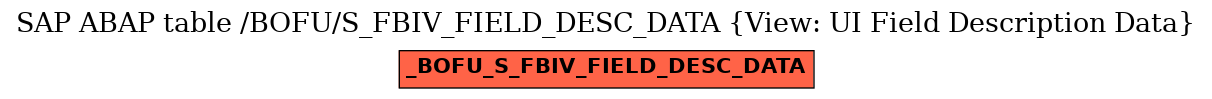 E-R Diagram for table /BOFU/S_FBIV_FIELD_DESC_DATA (View: UI Field Description Data)