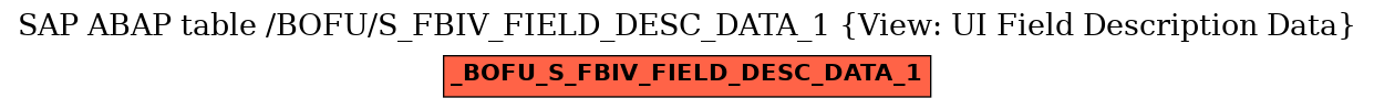 E-R Diagram for table /BOFU/S_FBIV_FIELD_DESC_DATA_1 (View: UI Field Description Data)