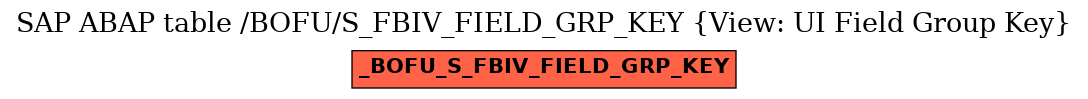 E-R Diagram for table /BOFU/S_FBIV_FIELD_GRP_KEY (View: UI Field Group Key)