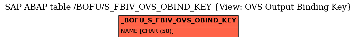 E-R Diagram for table /BOFU/S_FBIV_OVS_OBIND_KEY (View: OVS Output Binding Key)