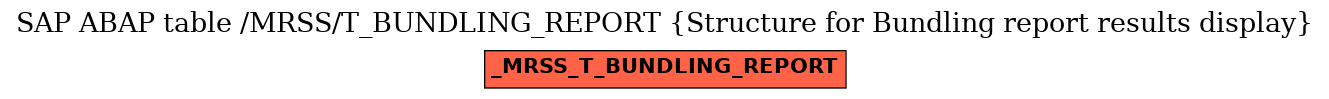 E-R Diagram for table /MRSS/T_BUNDLING_REPORT (Structure for Bundling report results display)