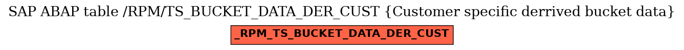 E-R Diagram for table /RPM/TS_BUCKET_DATA_DER_CUST (Customer specific derrived bucket data)