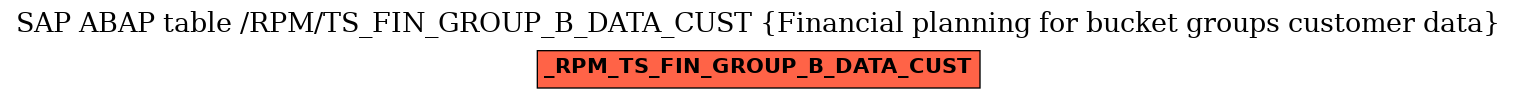 E-R Diagram for table /RPM/TS_FIN_GROUP_B_DATA_CUST (Financial planning for bucket groups customer data)