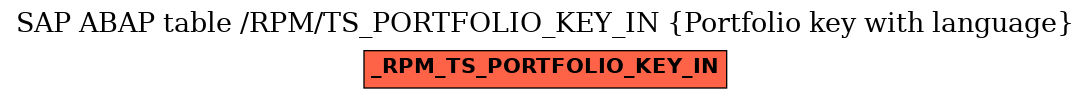 E-R Diagram for table /RPM/TS_PORTFOLIO_KEY_IN (Portfolio key with language)