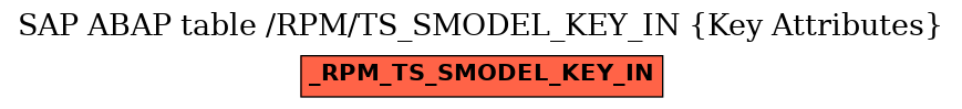 E-R Diagram for table /RPM/TS_SMODEL_KEY_IN (Key Attributes)