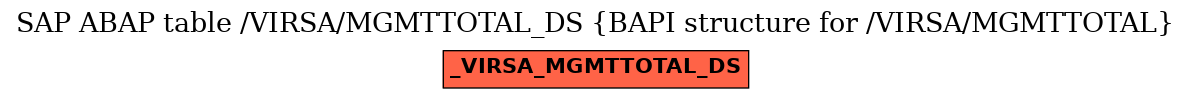 E-R Diagram for table /VIRSA/MGMTTOTAL_DS (BAPI structure for /VIRSA/MGMTTOTAL)