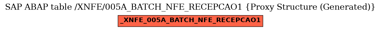 E-R Diagram for table /XNFE/005A_BATCH_NFE_RECEPCAO1 (Proxy Structure (Generated))