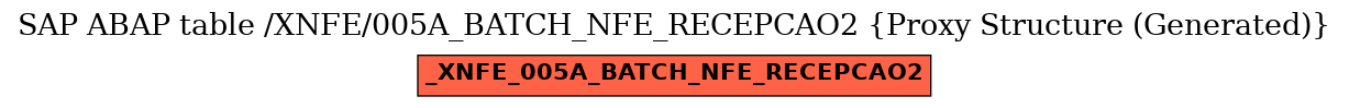E-R Diagram for table /XNFE/005A_BATCH_NFE_RECEPCAO2 (Proxy Structure (Generated))