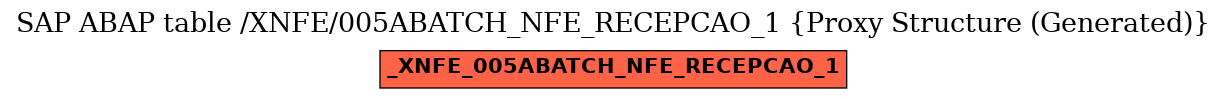 E-R Diagram for table /XNFE/005ABATCH_NFE_RECEPCAO_1 (Proxy Structure (Generated))
