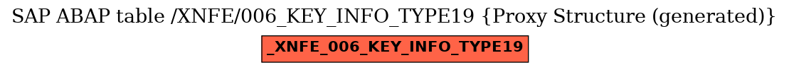 E-R Diagram for table /XNFE/006_KEY_INFO_TYPE19 (Proxy Structure (generated))