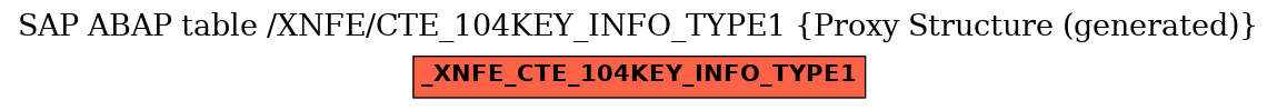 E-R Diagram for table /XNFE/CTE_104KEY_INFO_TYPE1 (Proxy Structure (generated))