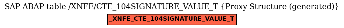 E-R Diagram for table /XNFE/CTE_104SIGNATURE_VALUE_T (Proxy Structure (generated))