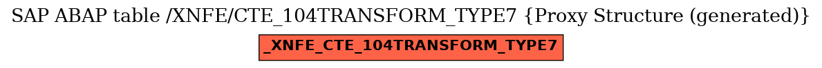 E-R Diagram for table /XNFE/CTE_104TRANSFORM_TYPE7 (Proxy Structure (generated))