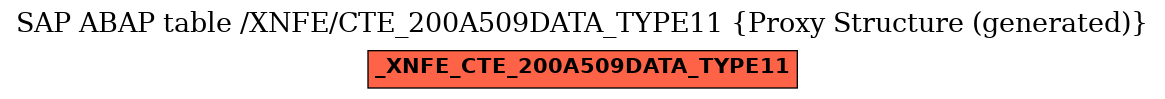E-R Diagram for table /XNFE/CTE_200A509DATA_TYPE11 (Proxy Structure (generated))