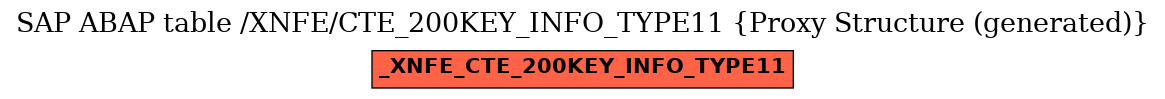 E-R Diagram for table /XNFE/CTE_200KEY_INFO_TYPE11 (Proxy Structure (generated))