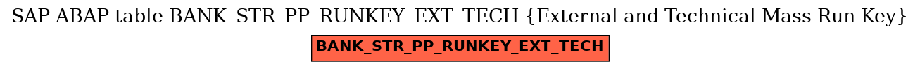 E-R Diagram for table BANK_STR_PP_RUNKEY_EXT_TECH (External and Technical Mass Run Key)