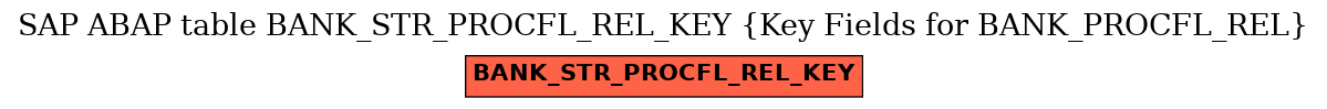 E-R Diagram for table BANK_STR_PROCFL_REL_KEY (Key Fields for BANK_PROCFL_REL)