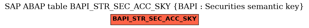 E-R Diagram for table BAPI_STR_SEC_ACC_SKY (BAPI : Securities semantic key)