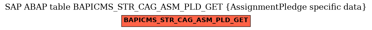 E-R Diagram for table BAPICMS_STR_CAG_ASM_PLD_GET (AssignmentPledge specific data)