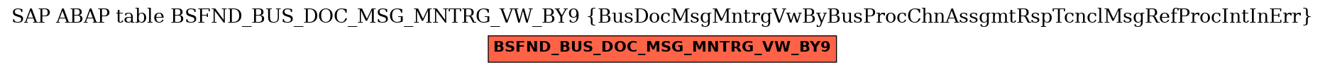 E-R Diagram for table BSFND_BUS_DOC_MSG_MNTRG_VW_BY9 (BusDocMsgMntrgVwByBusProcChnAssgmtRspTcnclMsgRefProcIntInErr)