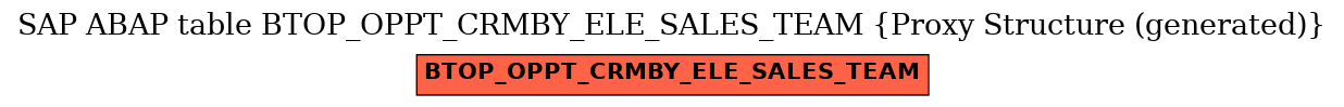 E-R Diagram for table BTOP_OPPT_CRMBY_ELE_SALES_TEAM (Proxy Structure (generated))