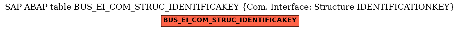 E-R Diagram for table BUS_EI_COM_STRUC_IDENTIFICAKEY (Com. Interface: Structure IDENTIFICATIONKEY)