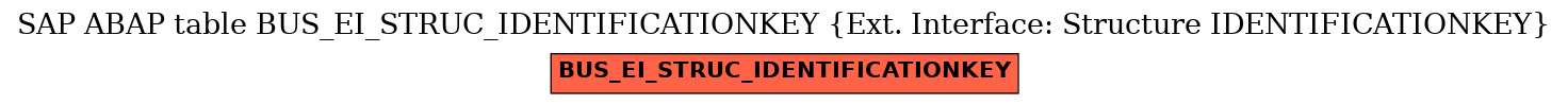 E-R Diagram for table BUS_EI_STRUC_IDENTIFICATIONKEY (Ext. Interface: Structure IDENTIFICATIONKEY)