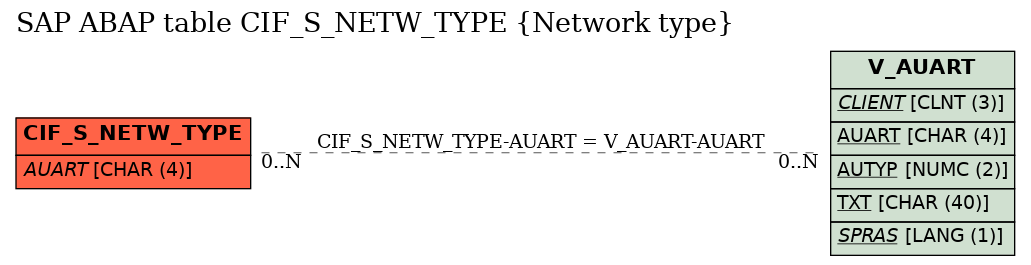 E-R Diagram for table CIF_S_NETW_TYPE (Network type)