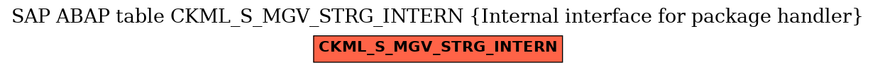 E-R Diagram for table CKML_S_MGV_STRG_INTERN (Internal interface for package handler)