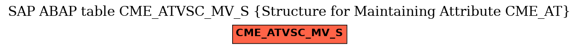 E-R Diagram for table CME_ATVSC_MV_S (Structure for Maintaining Attribute CME_AT)