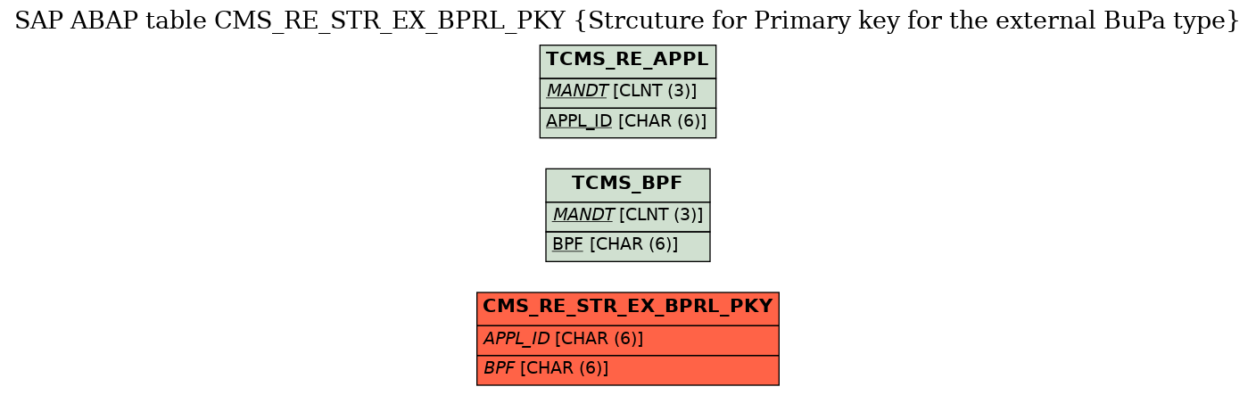 E-R Diagram for table CMS_RE_STR_EX_BPRL_PKY (Strcuture for Primary key for the external BuPa type)