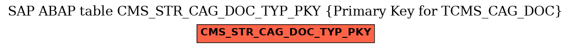 E-R Diagram for table CMS_STR_CAG_DOC_TYP_PKY (Primary Key for TCMS_CAG_DOC)