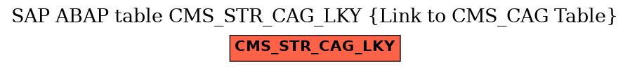 E-R Diagram for table CMS_STR_CAG_LKY (Link to CMS_CAG Table)