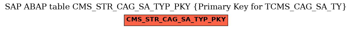 E-R Diagram for table CMS_STR_CAG_SA_TYP_PKY (Primary Key for TCMS_CAG_SA_TY)