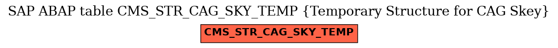 E-R Diagram for table CMS_STR_CAG_SKY_TEMP (Temporary Structure for CAG Skey)