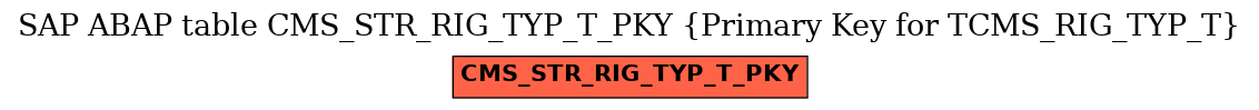 E-R Diagram for table CMS_STR_RIG_TYP_T_PKY (Primary Key for TCMS_RIG_TYP_T)