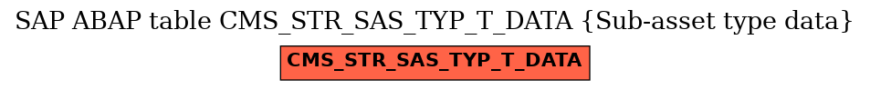 E-R Diagram for table CMS_STR_SAS_TYP_T_DATA (Sub-asset type data)